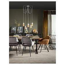 woood eetkamerstoel jelle antraciet grijs fluweel 80x60x57 cm per 2 stuks kopen karwei eetkamerstoelen thuisdecoratie eetkamer decoreren