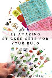 25 Amazing Bullet Journal Stickers From Amazon And Etsy Bullet Journal Stickers Journal Stickers Bullet Journal Work