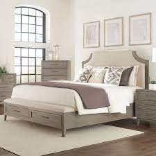 Streamlined shaping and textured details give this upholstered bench its modern. Riverside Furniture Vogue Upholstered Storage Bed Walmart Com Walmart Com