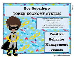 African American Boy Superhero Token Economy Positive Reinforcement Reward Chart