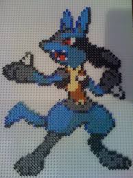 Lucario Pokemon Sold For 20 Pixel Art Pokemon Pixel Art Melty Bead Patterns