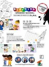 Learn About Our Online Spanish Classes For Kids This Flyer Explains How Fun And Dynamic The Classes Are S Online Spanish Classes Spanish Kids Spanish Class