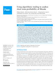The image below depicts the short term capital gains tax brackets. Pdf Using Algorithmic Trading To Analyze Short Term Profitability Of Bitcoin