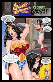 SuperPoser - Wonder Woman in Sloppy Ending porn comic