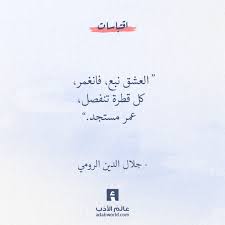 العشق نبع فانغمر كل قطرة تنفصل عمر مستجد جلال الدين الرومي اقتباسات حكم رباعيات Quotations Cool Words Love Words