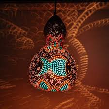 Su Kabak Avize Su Kabak Abajur Ozel Hediye Gourd Lamp Avize Abajur Lamba