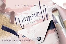 womanly artistic vector textures