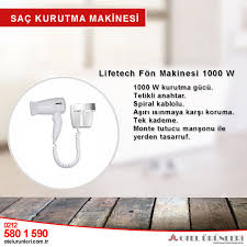 Otel Tipi Sac Kurutma Makinesi Oteller Kurutma Makinesi Sac