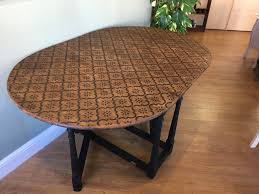 Rustic Oak Drop Leaf Table Drop Leaf Table Painted Table Table