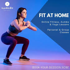 Book Your Fitness Zumba And Yoga Classes With Professional Trainers Now On Ayubo Life App And Stay Fit Business Advertis Yoga Class Yoga Lessons You Fitness