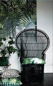 Woven Rattan Chairs Tropical Home Decor Woven Rattan Chairs Black Rattan Chair