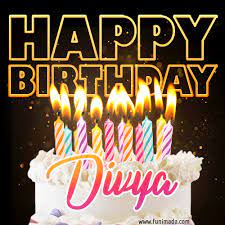 Send greetings by editing the happy birthday divya image with name and photo. Divya Animated Happy Birthday Cake Gif Image For Whatsapp Download On Funimada Com