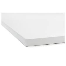 We have it in a room with 8' ceilings, and our grandson has plenty of space. Ekbacken Worktop Double Sided Light Grey With White Edge Light Grey White Laminate White 246x2 8 Cm Ikea