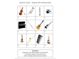 Learn about the workings of popular musical instruments. Music Instruments Symbols Starter Quizes Printable Teaching Resources