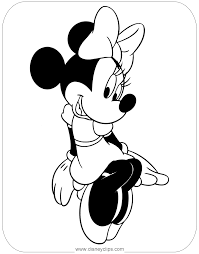 Cute Minnie Mouse Coloring Page Minniemouse Minnie Mouse Coloring Pages Mickey Mouse Coloring Pages Mickey Coloring Pages