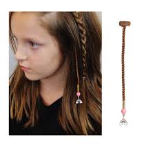 Rainbow Hair Charm With Clip in Hair Extension, Interchangeable Hair  Jewelry, Festival Hair