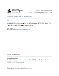 Academic Feminist Activism on a Traditional STEM Campus: The Case of a  Feminist Newspaper at MTU