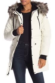 Bcbg Faux Fur Trim Parka Jacket Nordstrom Rack Trim Parka Long Parka Parka Jacket