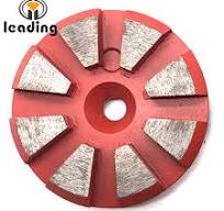 Diamond Grinding Puck / Floor Grinding Discs 8 Beveled Segments