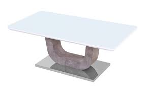 Coffee tables are front and centre when it comes to designing the living room. Rolf White Glass Coffee Table With Stone Effect Designer Sofas4u