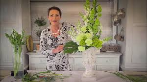 Hydrangea arrangements in tall vases, how to arrange artificial flowers in a tall vase, tutorial pictures for fake silk floral developments how to make. How To Arrange With Tall Stately Flowers Floristry Tutorial Youtube