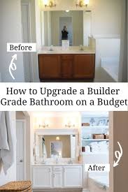 20 easy & creative diy mirror frame ideas by: Diy How To Frame A Builder Grade Bathroom Mirror Home And Hallow