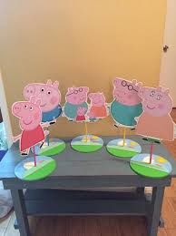 Peppa The Pig Inspired Character Centerpiece Peppa Party George Peppa Pig Birthday Party Decorations Peppa Pig Birthday Party Peppa Pig Party Decorations