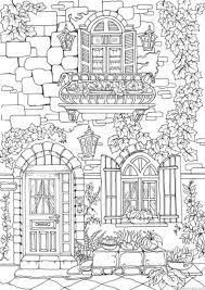 Adults coloring book with beautiful pages of exterior design houses and buildings architecture detailed and relaxing. Pin On Coloring Pages