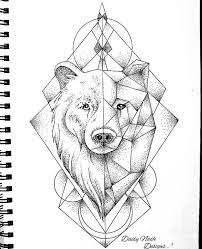 Polar bear drawing polar bear tattoo geometric bear geometric drawing geometric patterns animal drawings animal sketches bear tattoos ship tattoos. But In Stead Of A Bear Something Else Geometric Bear Tattoo Geometric Animal Tattoo Geometric Bear