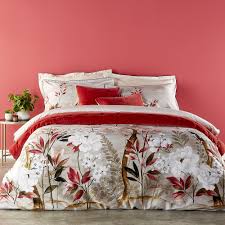 Housses de couette à fleurs, rayures, avec des imprimés graphiques, tropicaux ou géométriques. Acheter Christy Ensemble Housse De Couette Nara Corail Tres Grand Modele Amara