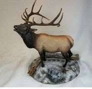 DANBURY MINT WINTER CALL ELK SCULPTURE