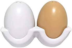 Amazon.com: NVRA Cerámica con diferentes estilos de saleros y pimenteros o  una trituradora - (huevo) : Hogar y Cocina