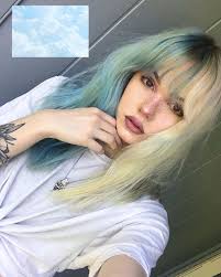 Billie Dawn Webb On Instagram She S Half And Half Again I Hella Diluted Blue Jean Baby By Arct Brown Hair With Highlights Light Brown Hair Hair Color