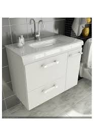 Gabinete Para Banheiro 80 Cm Com 2 Pecas Vetro 13 Branco Tomdo Gabinete Banheiro Banheiro Banheiros De Apartamento Pequeno