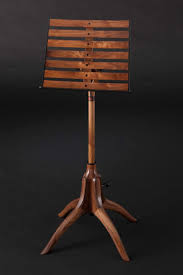 Music Stand I Like The Horizontal Slats Sculpted Feet Appear To Be Inspired By Sam Maloof Wooden Music Stand Music Stand Sam Maloof
