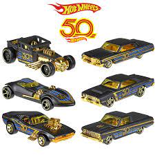 Hot wheels 50th anniversary black & gold series special edition collectible die cast cars (rodger dodger 3/6). 2018 Hot Wheels Auto Sammler Edition 50th Anniversary Black Gold Metall Druckguss Autos Spielzeug Fahrzeug Fur Kinder Juguetes Frn33 Hot Wheels Aliexpress