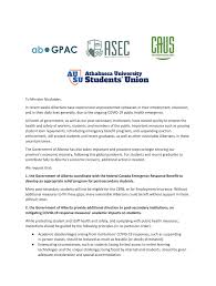 Get your employment letter accepted the first time around. Today An Advocacy Letter Signed By All Provincial Student Advocacy Groups Including Caus Asec Ab Gpac And Athabasca University Students Union Was Sent To The Government Of Alberta S Minister Of Advanced Education Demetrius