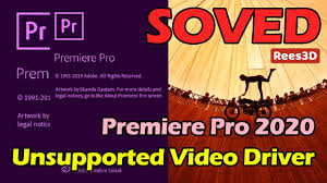 Premiere #error #fixed in this video, i am showing you how to fix the unsupported video driver error for premiere pro 2020. Fixed Unsupported Video Driver Error For Premiere Pro 2020 Rees3d Com Youtube