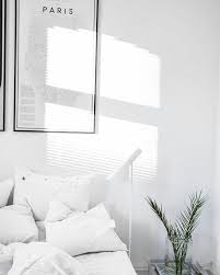Aesthetic Black And White Room With Plants Minimal White Bedroom With Greenery Minimal Bedroom Minimalism Interior All White Room