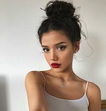 Image About Girl In Model By Marwa Ben On We Heart It Makyaj Ben Girl Heart Image Makyaj Marwa Mo Winter Beauty Makeup Red Lip Makeup Beauty Makeup
