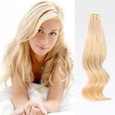 Available in black, blonde, and brown colors. 20 Ash Blonde 24 20pcs Tape In Human Hair Extensions