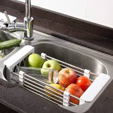 Maybe you would like to learn more about one of these? Flyngo Steel Expandable Kitchen Sink Dish Drainer And Fruits Vegetables Strainer And Storage Organizer Buy Online In Bosnia And Herzegovina At Bosnia Desertcart Com Productid 146967331