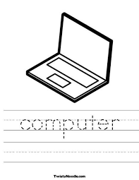 Computer Kindergarten Worksheets Worksheets For Kids Computer Lessons