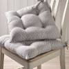 Kitchen dining chair cushions bistro rocking patio wicker seat cushions living room chair pads tufted piping square 16 x 16 indoor farmhouse outdoor garden balcony bay window yoga floor pillow linen cotton thicken bohemian meditation cushions materials: 1