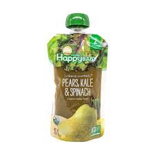 Happy Baby Stage 2 Clearly Crafted Pear Kale Spinach 4 Oz At Whole Foods Market
