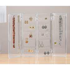 Check out our necklace keeper selection for the very best in unique or custom, handmade pieces from our necklaces shops. Acrylic Folding Earring And Necklace Holder In Jewelry Stands