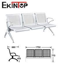 Metal frame (18 gage 1 steel pipe), seat & seatback bind with steel strip that can sustain Wholesale High Quality Waiting Room Stainless Steel 3 Seater Waiting Chairs View Waiting Room Stainless Steel Chairs Esun Product Details From Foshan Esun Furniture Company Limited On Alibaba Com
