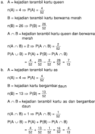 We did not find results for: Dari Satu Set Kartu Bridge Diambil Sebuah Kartu Secara Acak Tentukan Peluang Terambilnya Mas Dayat