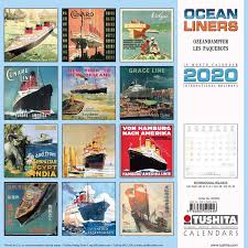 Change the calendar time period Ocean Liners Wall Calendars 2020 Large Selection