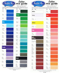 satin ice fondant colour mixing chart in 2019 satin ice